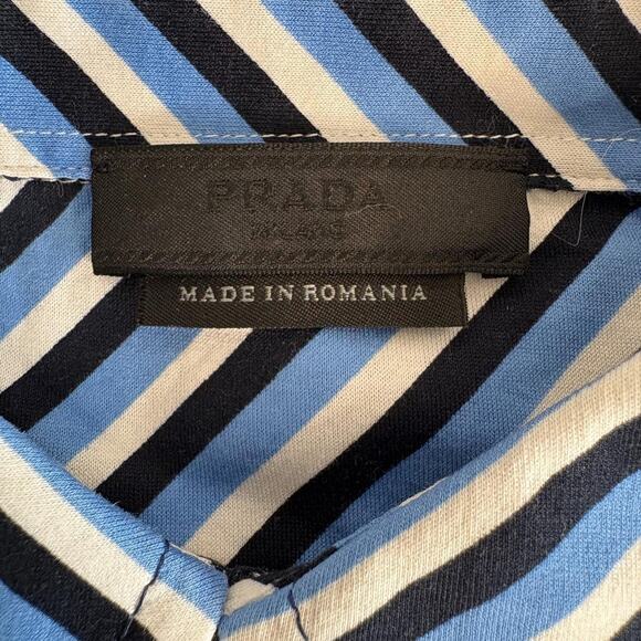 Prada Diagonally Striped Polo Small - Picture 3 of 13
